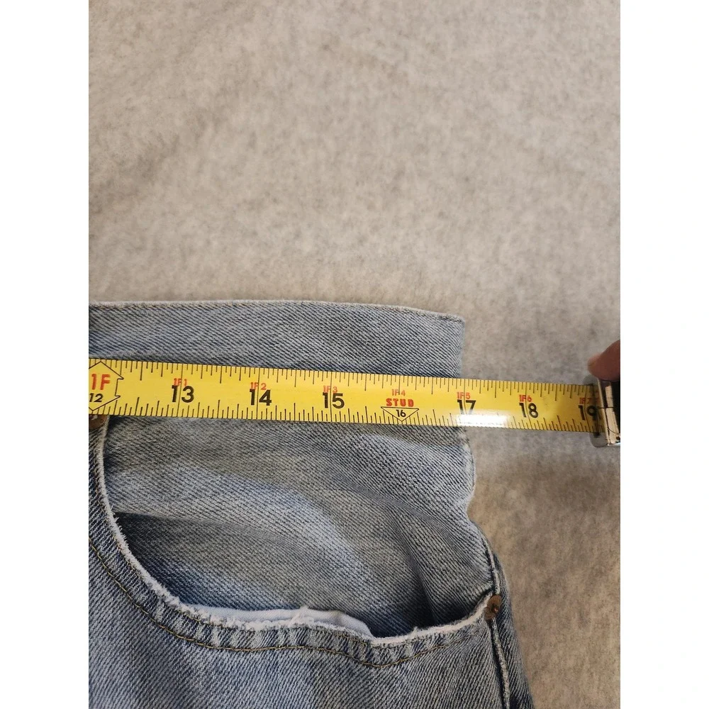 Polo Ralph Lauren Jeans Mens 36x34‎ Light Wash Sullivan Slim Distressed Raw Vtg
